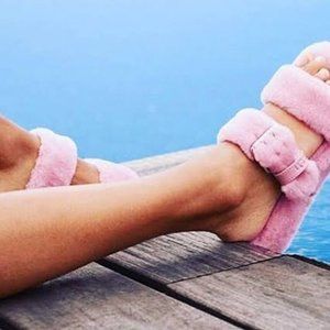 UGG Women's Fuzz Yeah Baby Pink Slippers